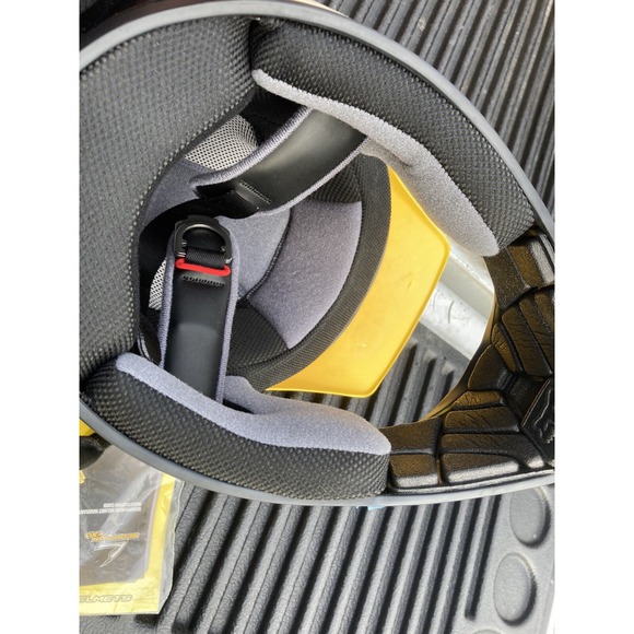 Vintage Fox Racing Helmet, XXL 63-64cm, Yellow, Black, White Dirt Bike Gear - Picture 14 of 16